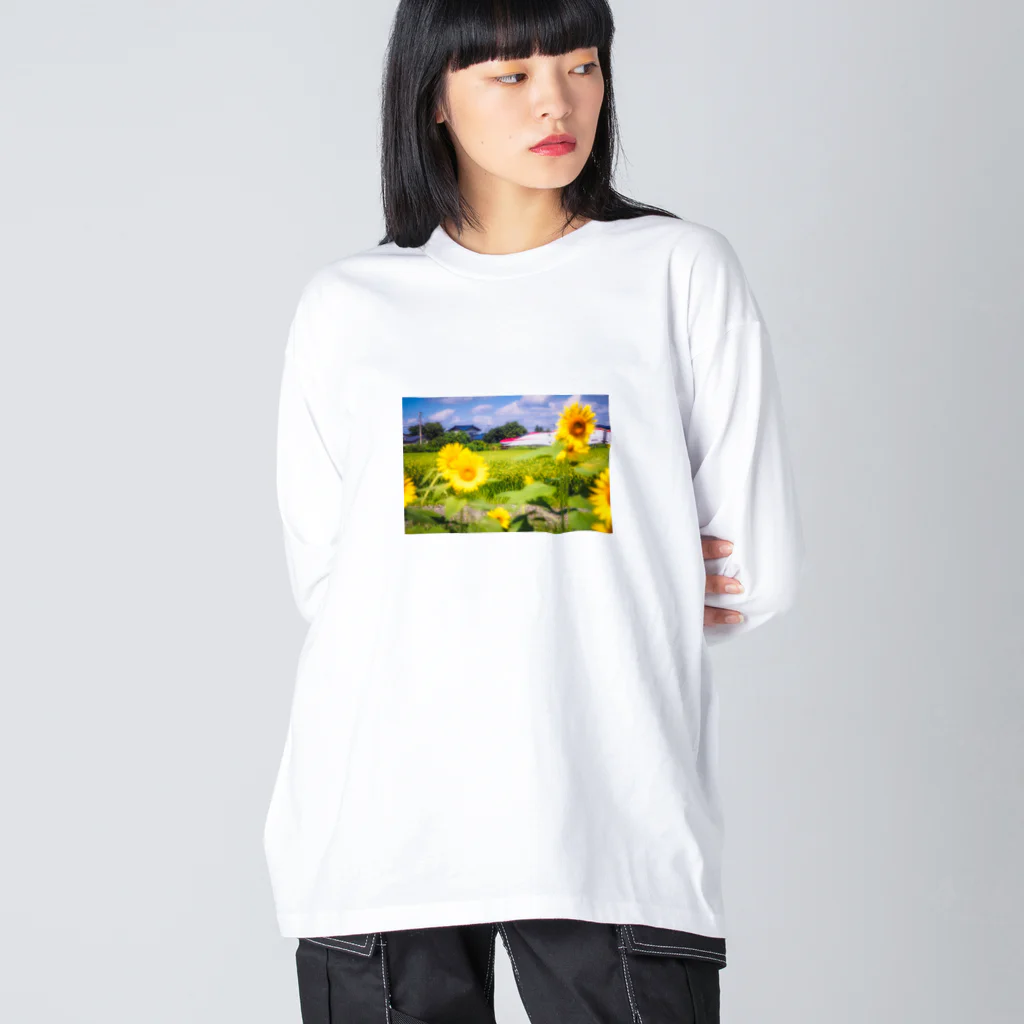 SAKURA スタイルのひまわりとこまち（JR東日本） ビッグシルエットロングスリーブTシャツ