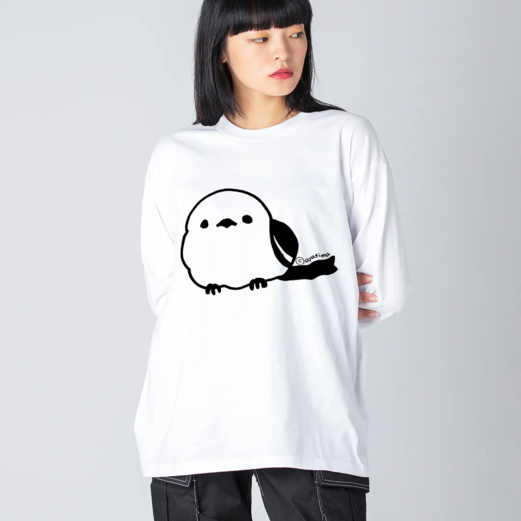 松砂丸商店のシマエナガ Big Long Sleeve T-Shirt