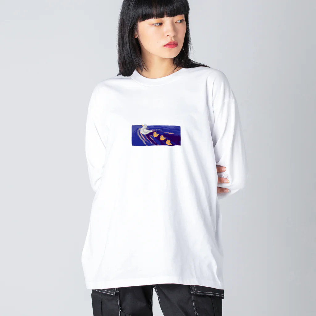 明日のアヒルたち ビッグシルエットロングスリーブTシャツ