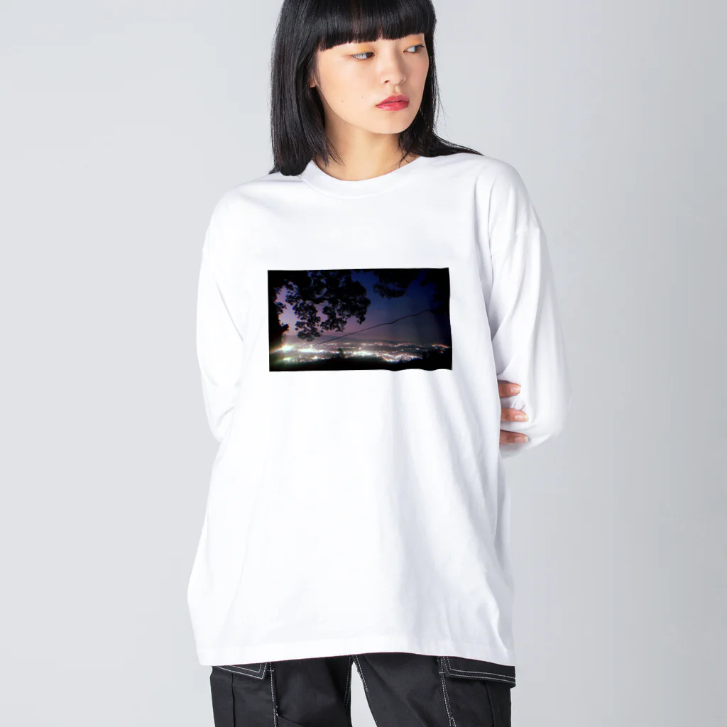 /Life goes on/の夜と夕暮れのあいだ ビッグシルエットロングスリーブTシャツ