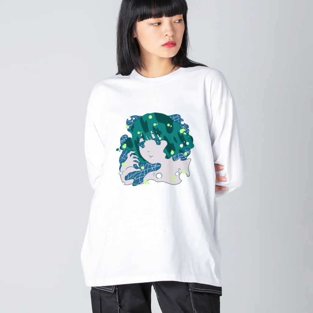 tillit.tokyoの深海のプラムちゃん Big Long Sleeve T-Shirt
