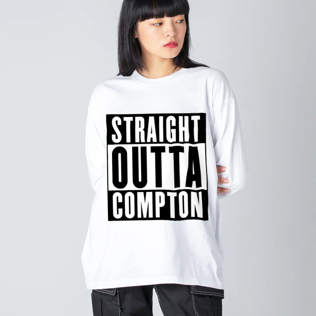 DRIPPEDのSTRAIGHT OUTTA COMPTON- ストレイト・アウタ・コンプトン- ビッグシルエットロングスリーブTシャツ