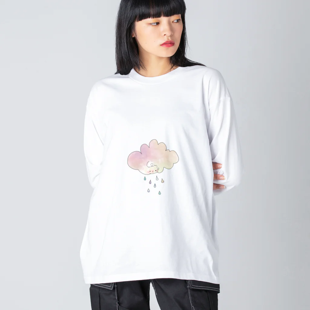 たゆたるのrainrain ビッグシルエットロングスリーブTシャツ