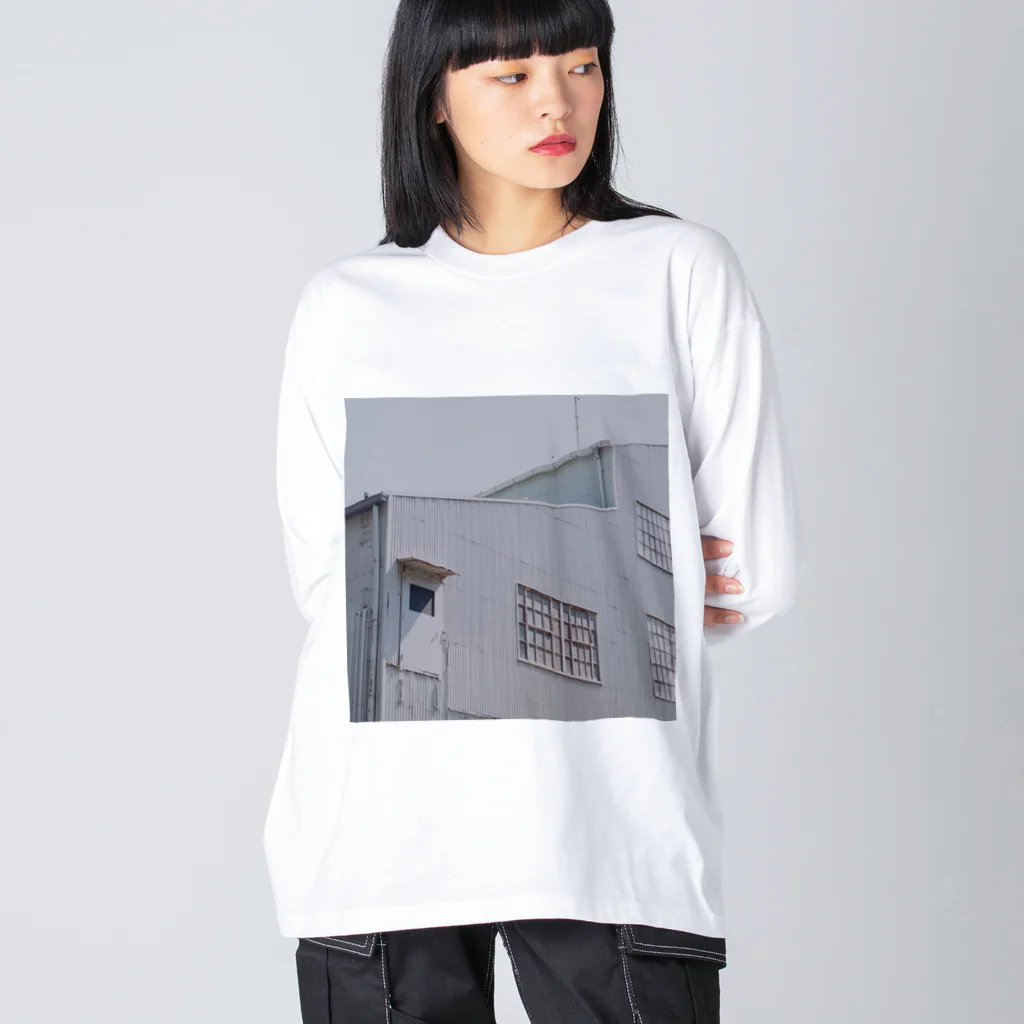 PORTONE, ART, LABORATORY.のBlue Factory ビッグシルエットロングスリーブTシャツ