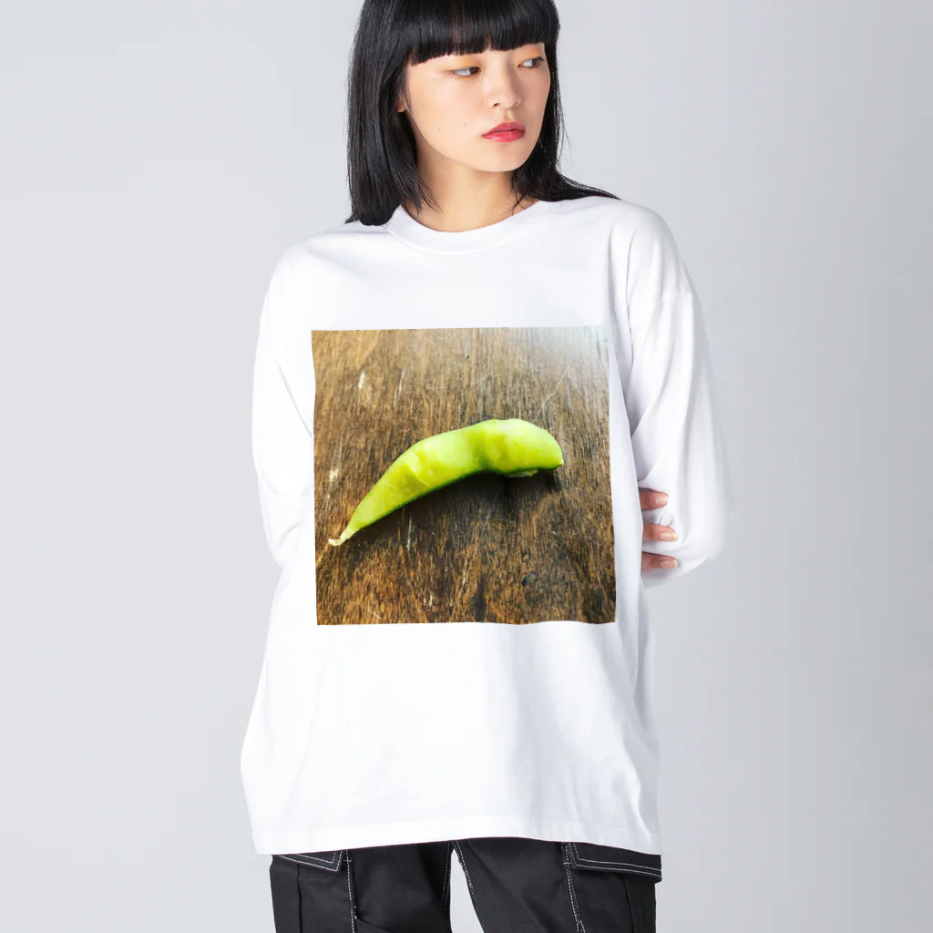 「お白湯」のGreen soybeans Big Long Sleeve T-Shirt