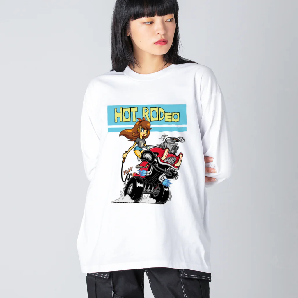 nidan-illustrationの“HOT RODeo” ビッグシルエットロングスリーブTシャツ