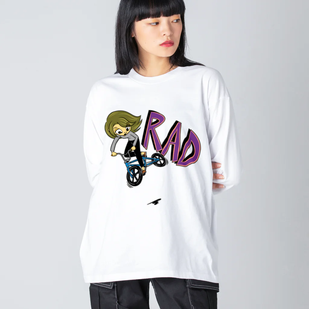 nidan-illustrationの"RAD" 1 ビッグシルエットロングスリーブTシャツ