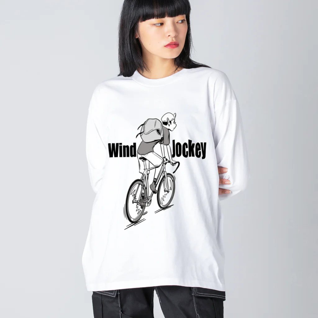 nidan-illustrationの"Wind Jockey" Big Long Sleeve T-Shirt