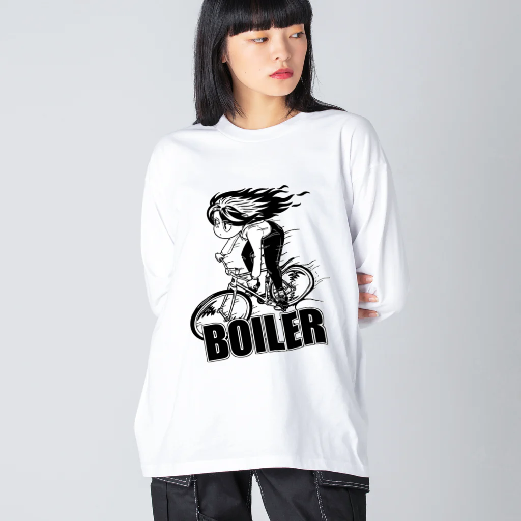 nidan-illustrationの"BOILER" ビッグシルエットロングスリーブTシャツ