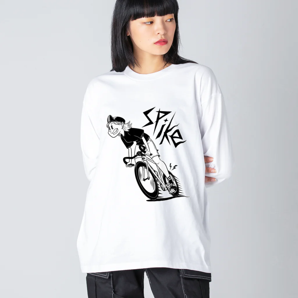 nidan-illustrationの"SPIKE" Big Long Sleeve T-Shirt