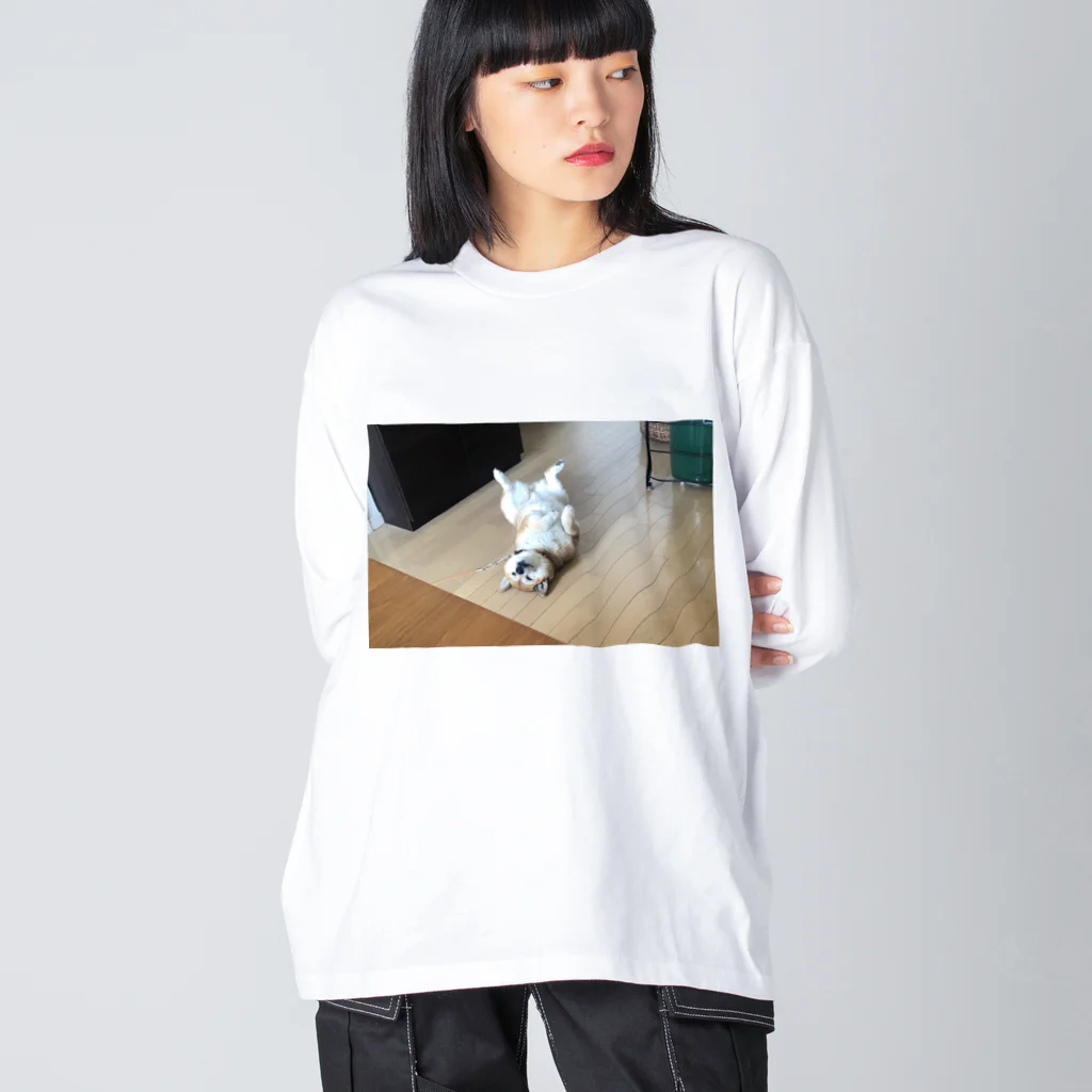 ポメロンの犬 ビッグシルエットロングスリーブTシャツ