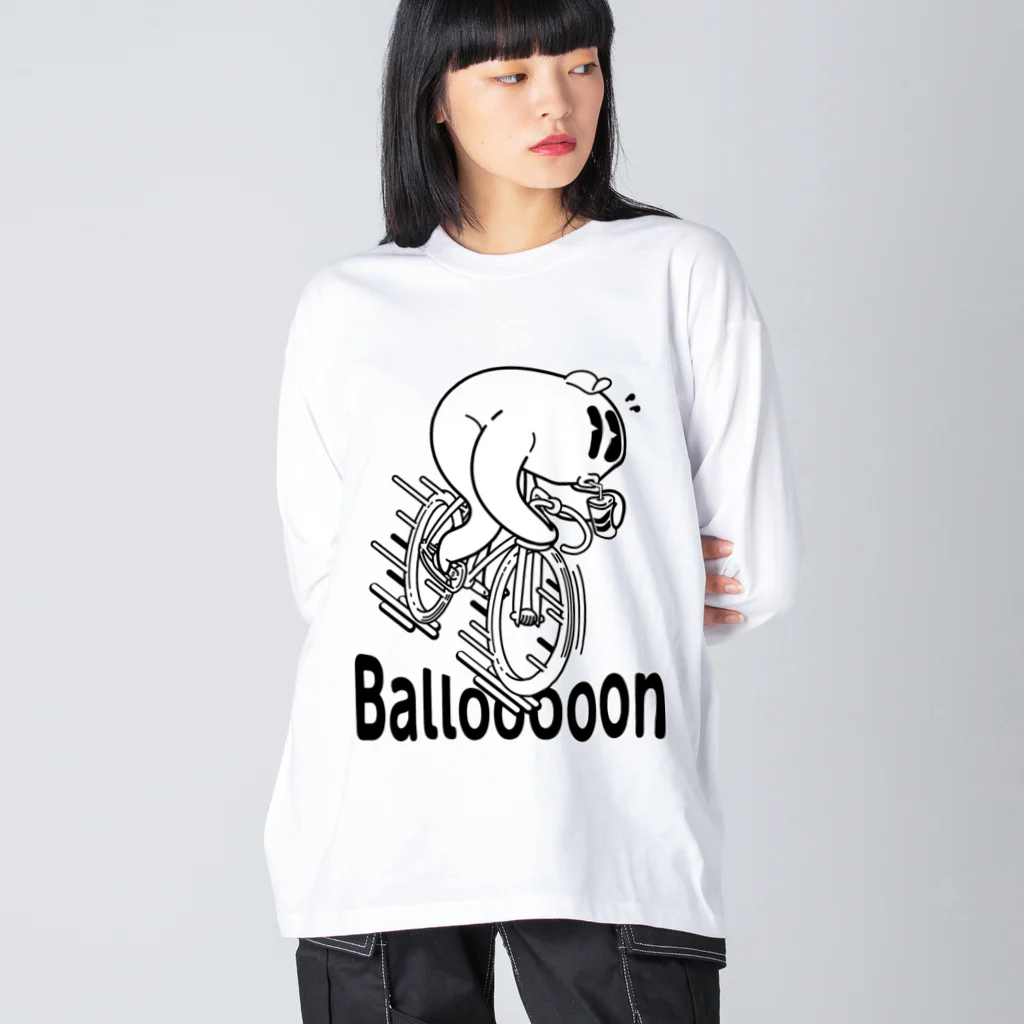 nidan-illustrationの"Ballooooon" #1 ビッグシルエットロングスリーブTシャツ