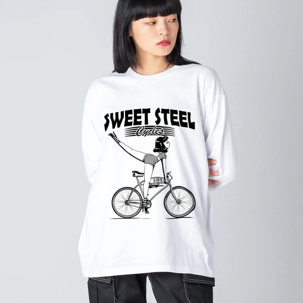 nidan-illustrationの"SWEET STEEL Cycles" #1 Big Long Sleeve T-Shirt