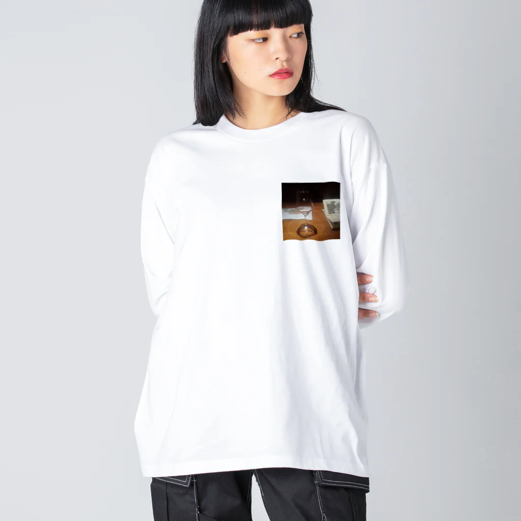 winealienの試飲 ビッグシルエットロングスリーブTシャツ