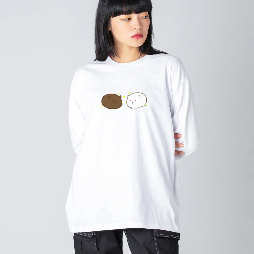 kinako-mochi.のカフェオーレ ビッグシルエットロングスリーブTシャツ