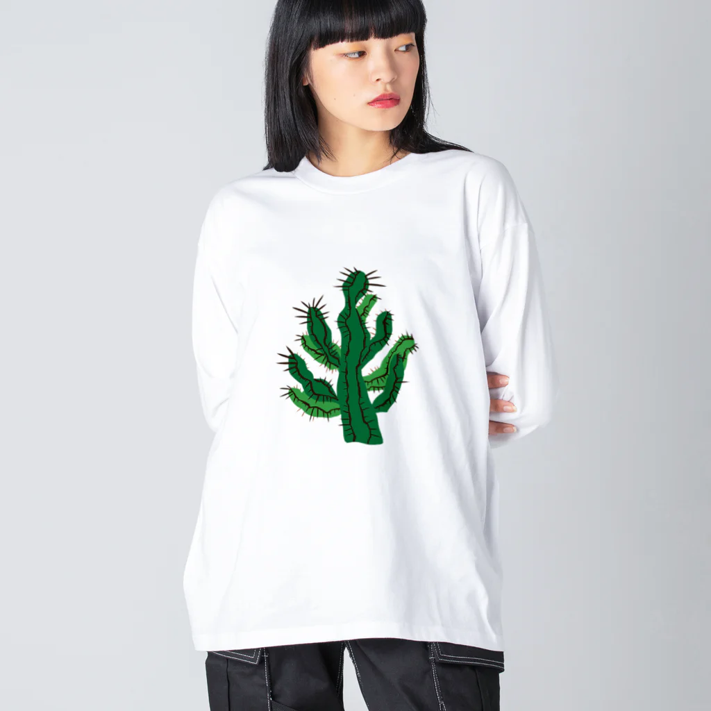 れなしやの渋かっこいい★多肉植物 ビッグシルエットロングスリーブTシャツ