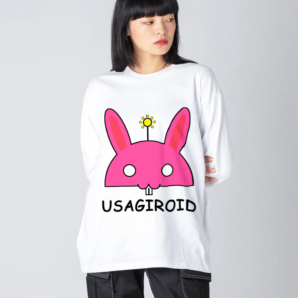 しる猫☆ミ雑貨店のウサギロイド Big Long Sleeve T-Shirt