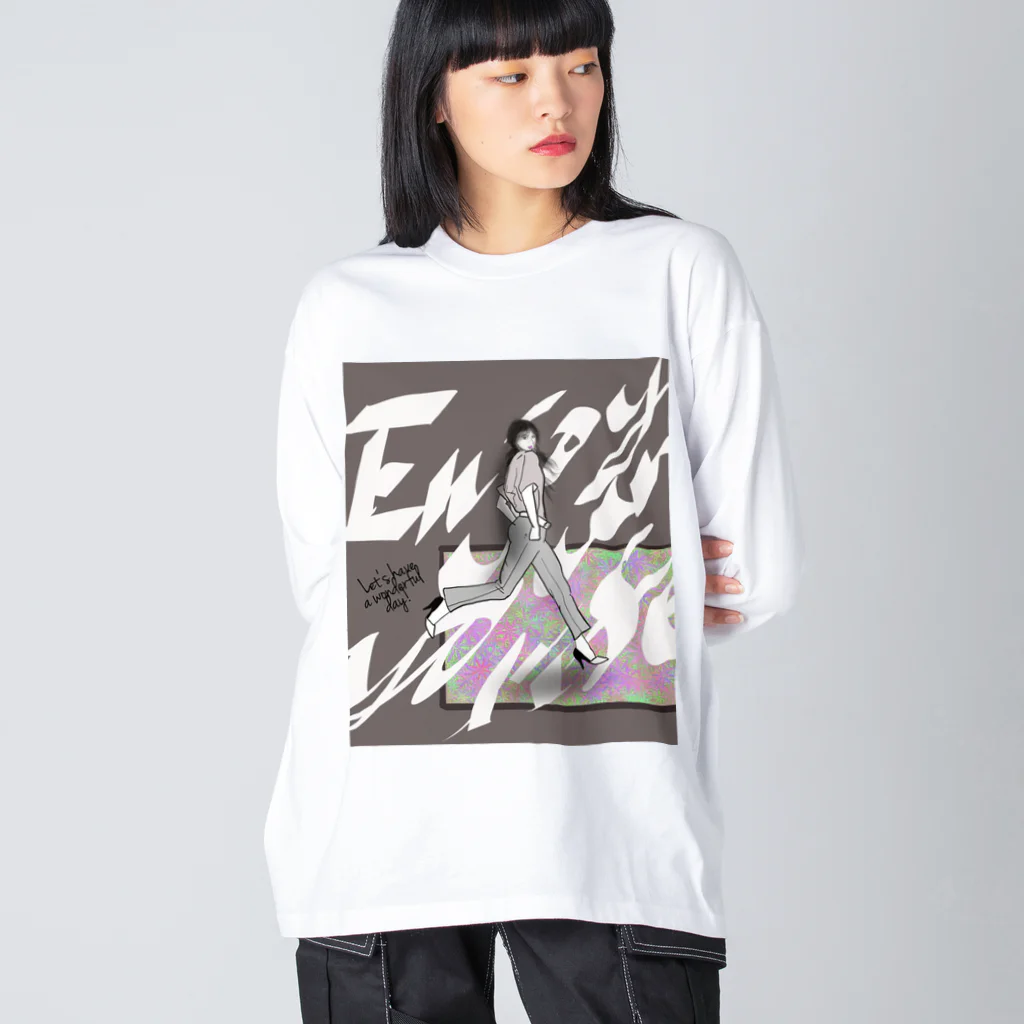 Let's have a wonderful day!のLet’s have a wonderful day! Big Long Sleeve T-Shirt