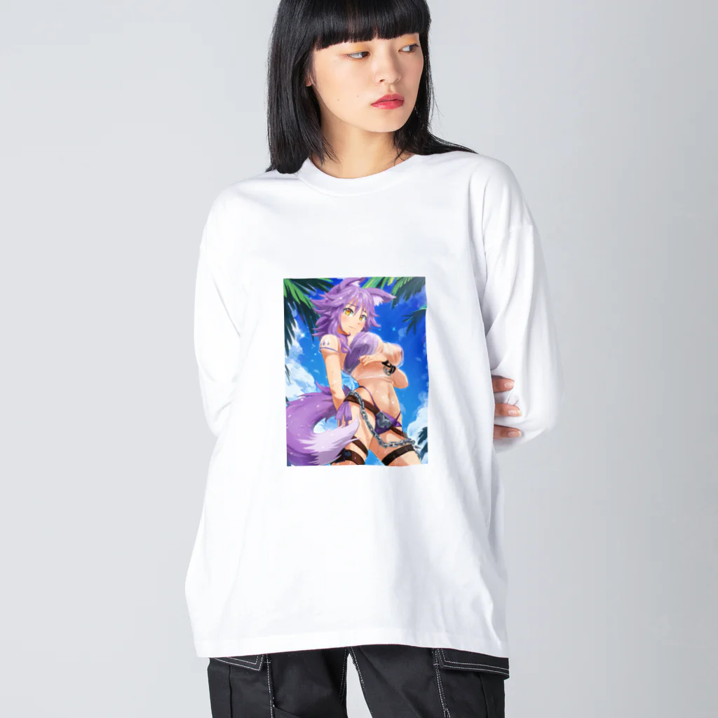 kanabiのPrincess Connect: Swimsuit Makoto Big Long Sleeve T-Shirt