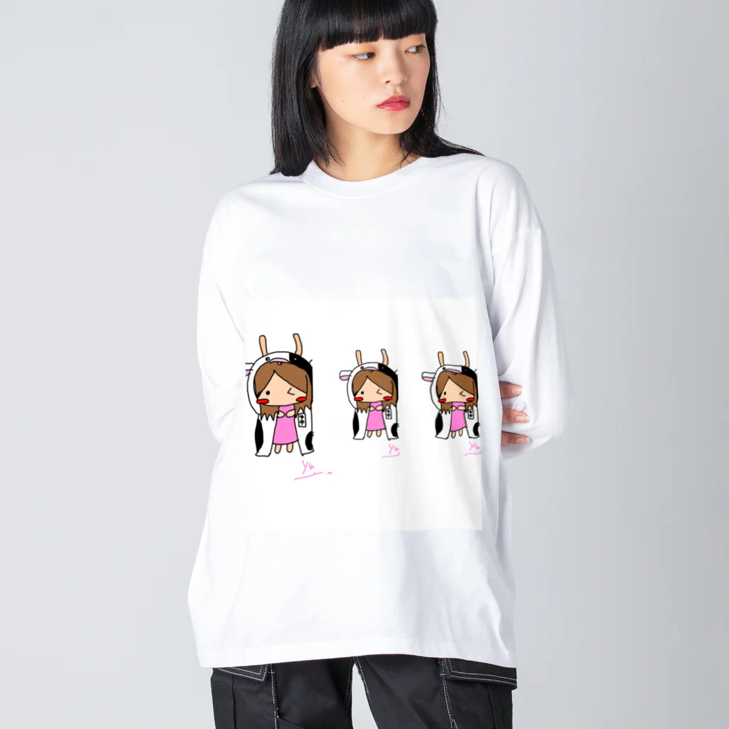 chiro&kuroの3びきの牛さん Big Long Sleeve T-Shirt