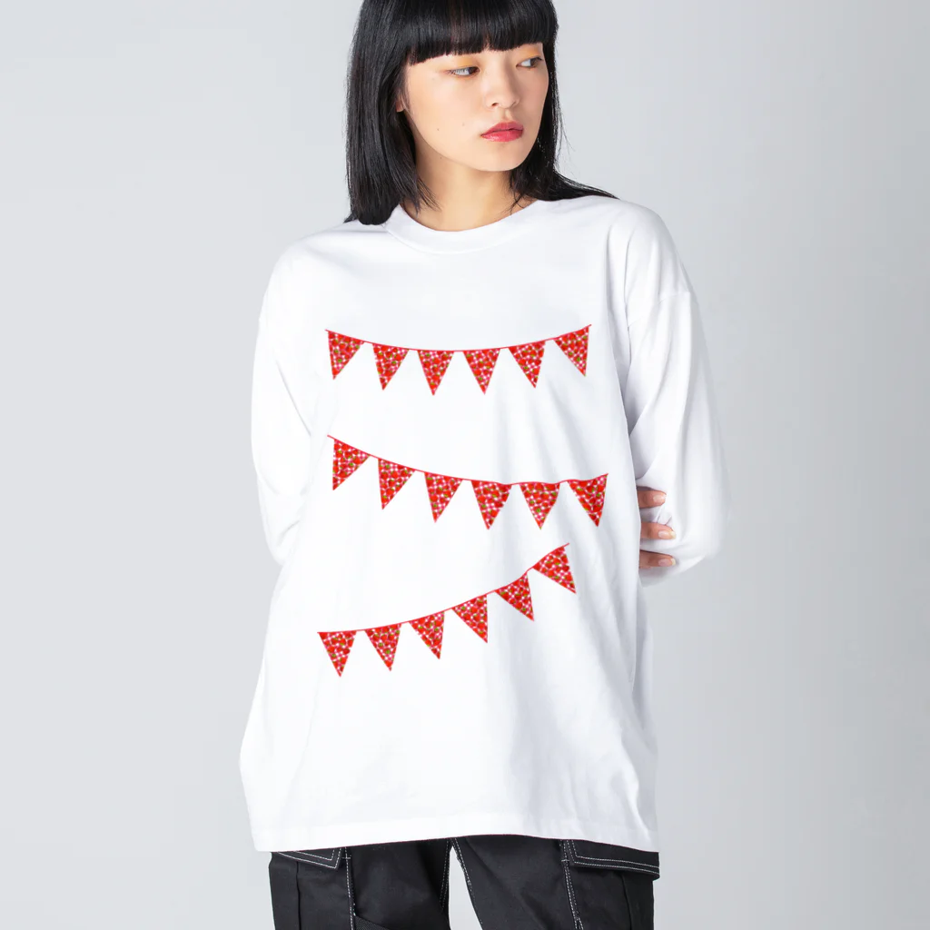 みあまゆあのいちごガーランド Big Long Sleeve T-Shirt