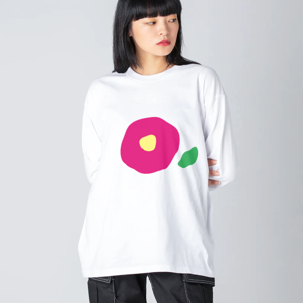 kozukuzukzの椿（濃ピンク） Big Long Sleeve T-Shirt