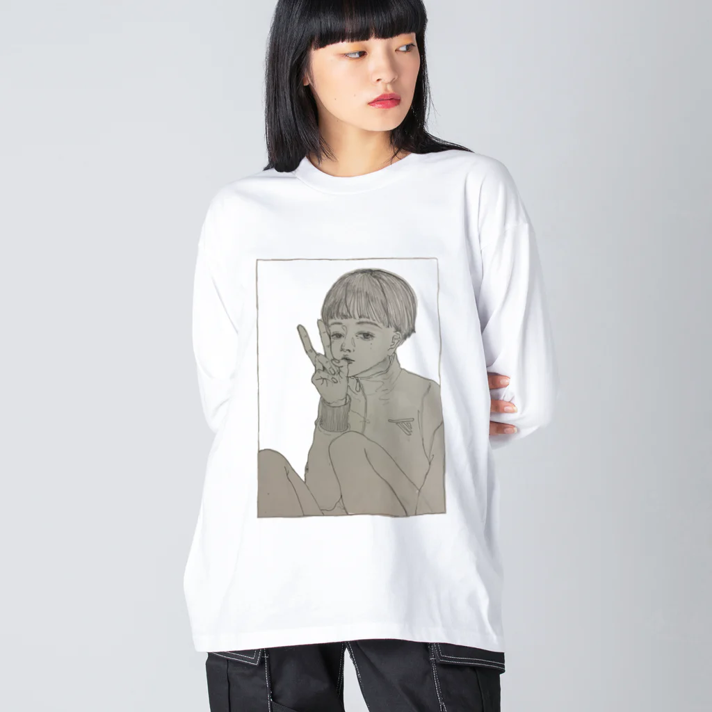 しすう。の佐々木 Big Long Sleeve T-Shirt