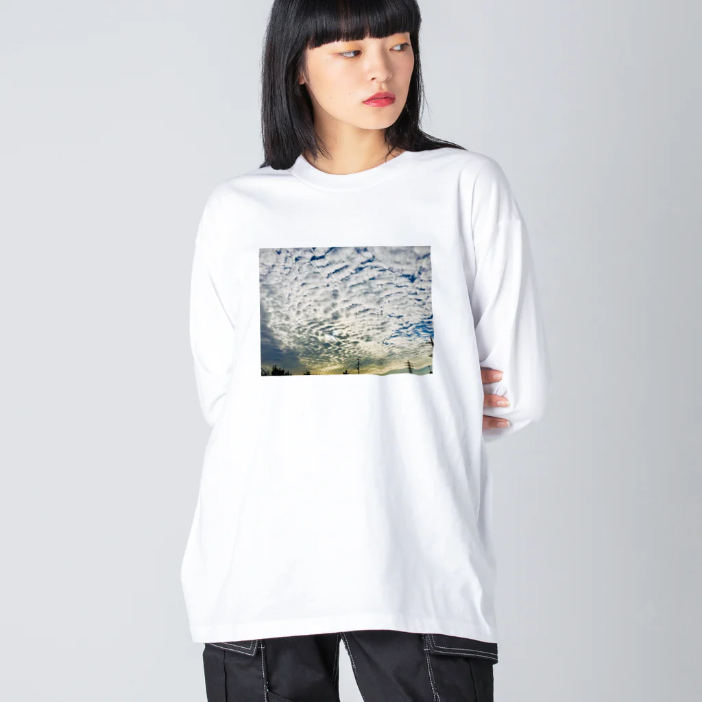 DAIPUKUの夕焼け曇 ビッグシルエットロングスリーブTシャツ