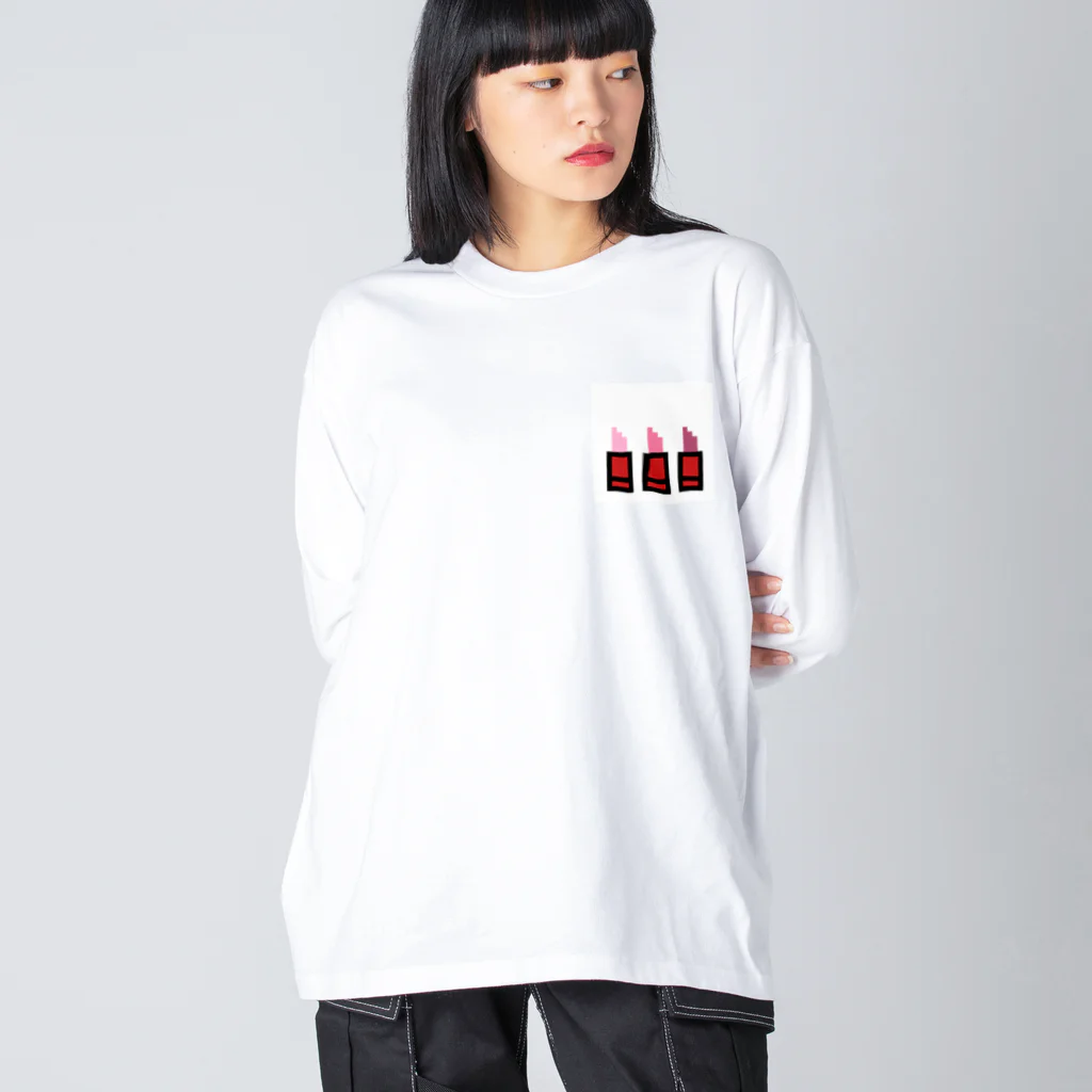 kanamaru14の口紅 ビッグシルエットロングスリーブTシャツ