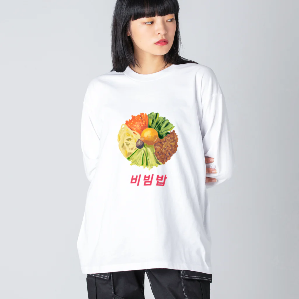 レトロサウナのビビンバ ビッグシルエットロングスリーブTシャツ