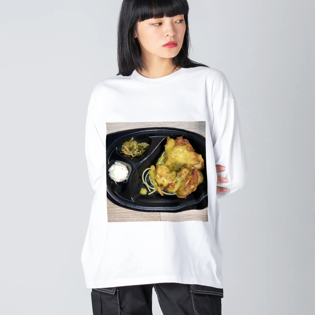 ミンミン商店の夜ご飯 ビッグシルエットロングスリーブTシャツ