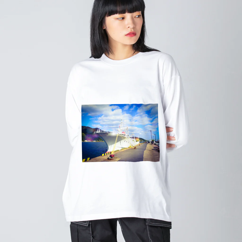 ChikuwaShopのプリントTシャツ Big Long Sleeve T-Shirt