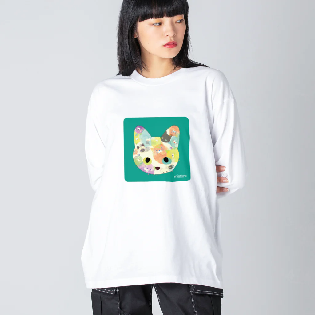 mo=kaのmiette+a×mo=ka　Green ビッグシルエットロングスリーブTシャツ