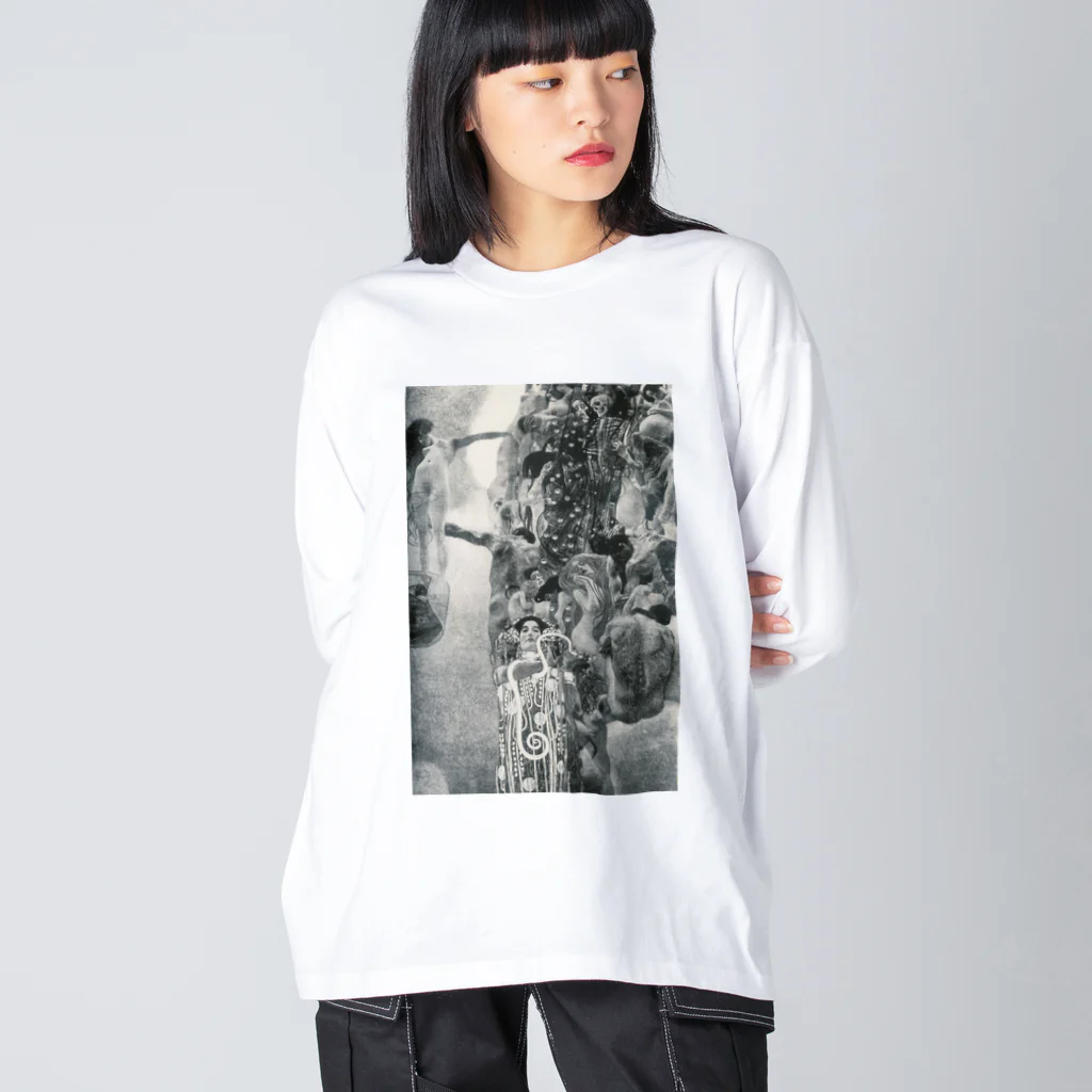 art-standard（アートスタンダード）のグスタフ・クリムト（Gustav Klimt） / 『医学』（1899年 - 1907年） Big Long Sleeve T-Shirt