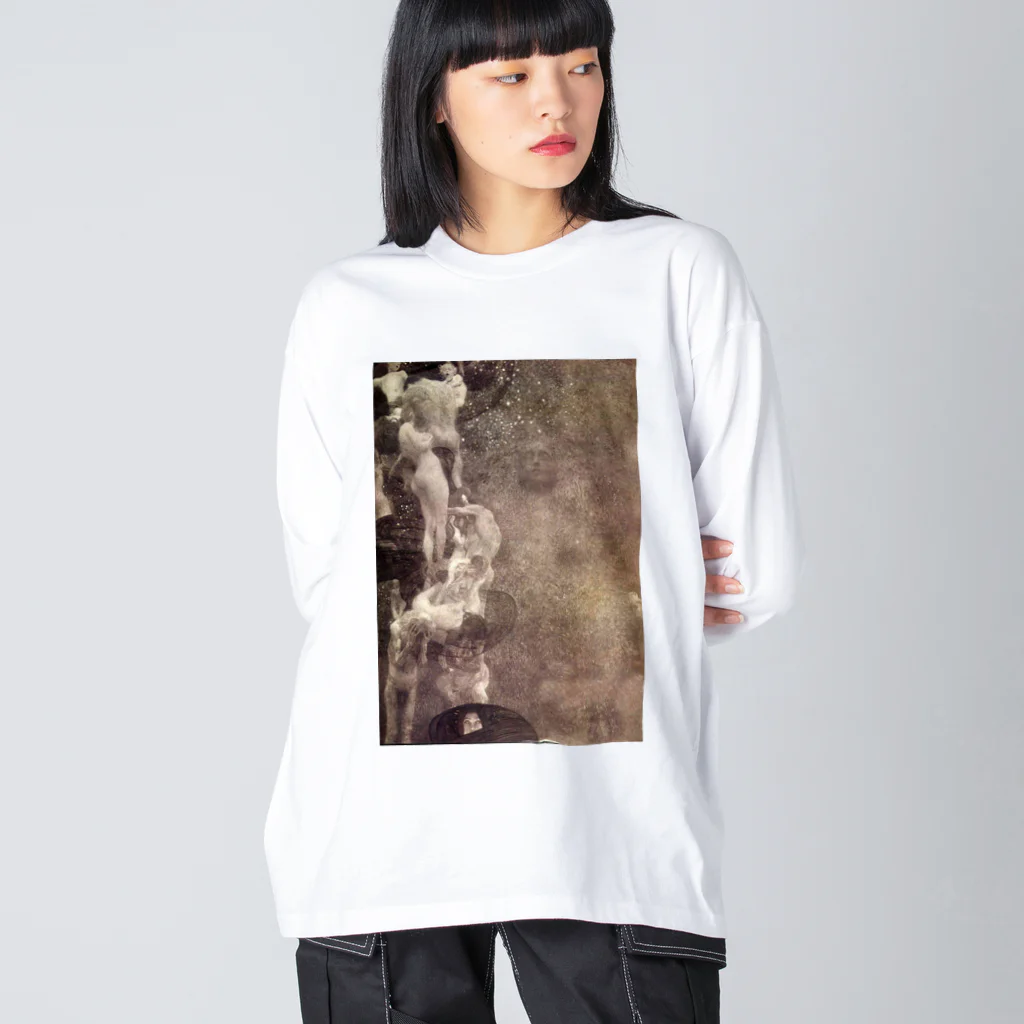 art-standard（アートスタンダード）のグスタフ・クリムト（Gustav Klimt） / 『哲学』（1899年 - 1907年） Big Long Sleeve T-Shirt