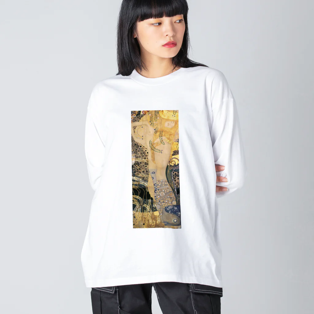 art-standard（アートスタンダード）のグスタフ・クリムト（Gustav Klimt） / 『水蛇I』（1904年 - 1907年） Big Long Sleeve T-Shirt