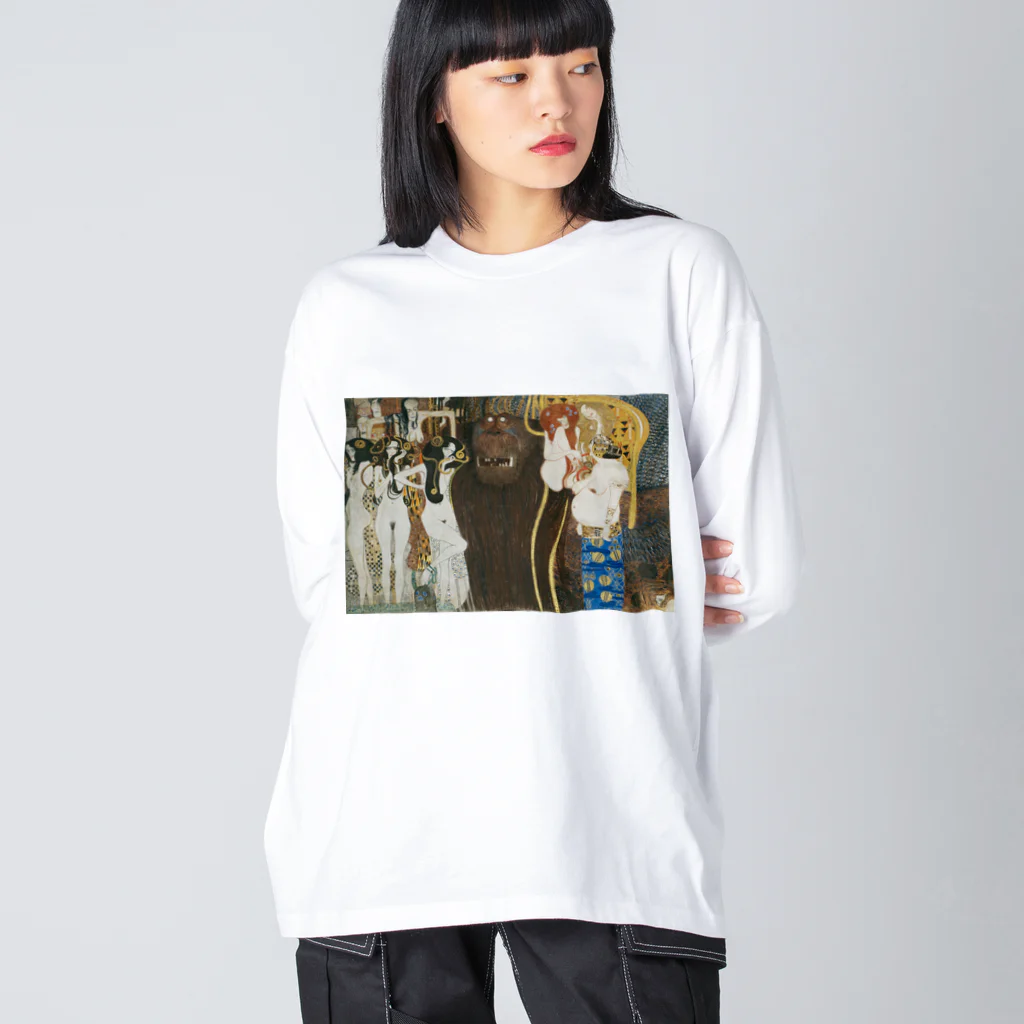 art-standard（アートスタンダード）のグスタフ・クリムト（Gustav Klimt） / 『ベートーヴェンフリーズ』 ビッグシルエットロングスリーブTシャツ