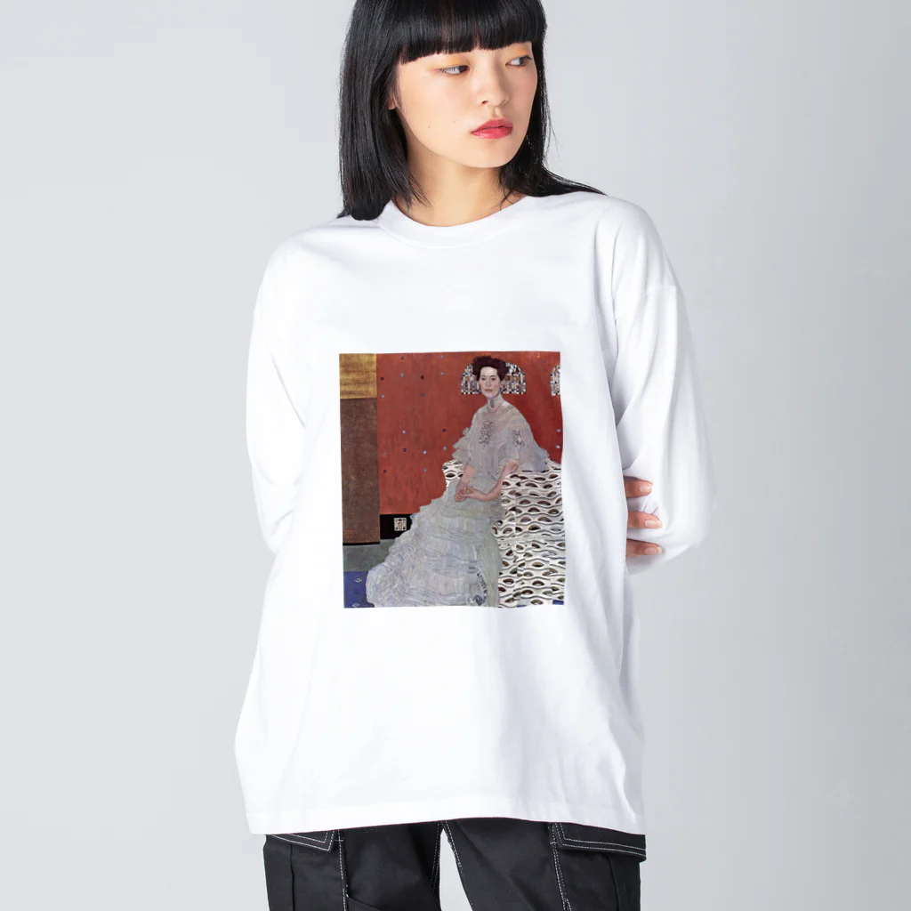 art-standard（アートスタンダード）のグスタフ・クリムト（Gustav Klimt） / 『フリッツア・リードラーの肖像』（1906年） Big Long Sleeve T-Shirt