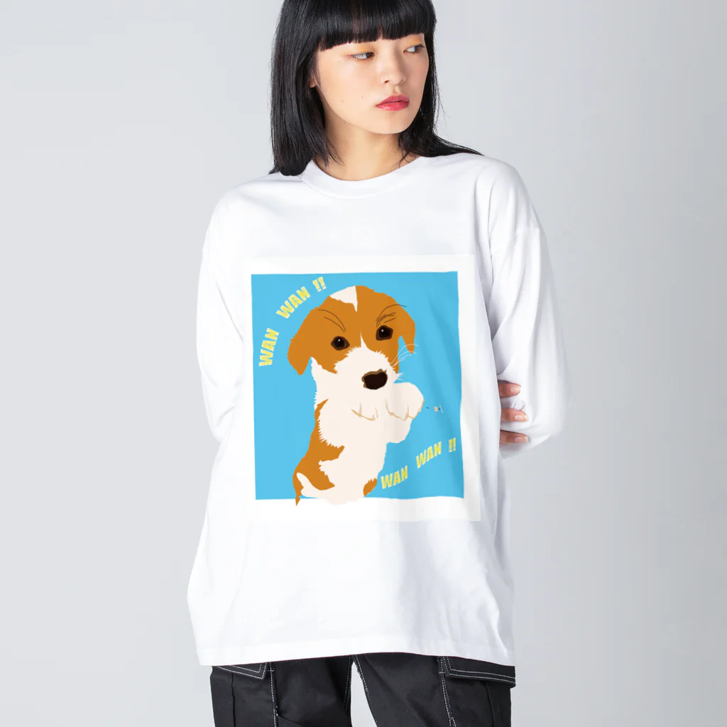 burijinaのコーギー犬 ビッグシルエットロングスリーブTシャツ