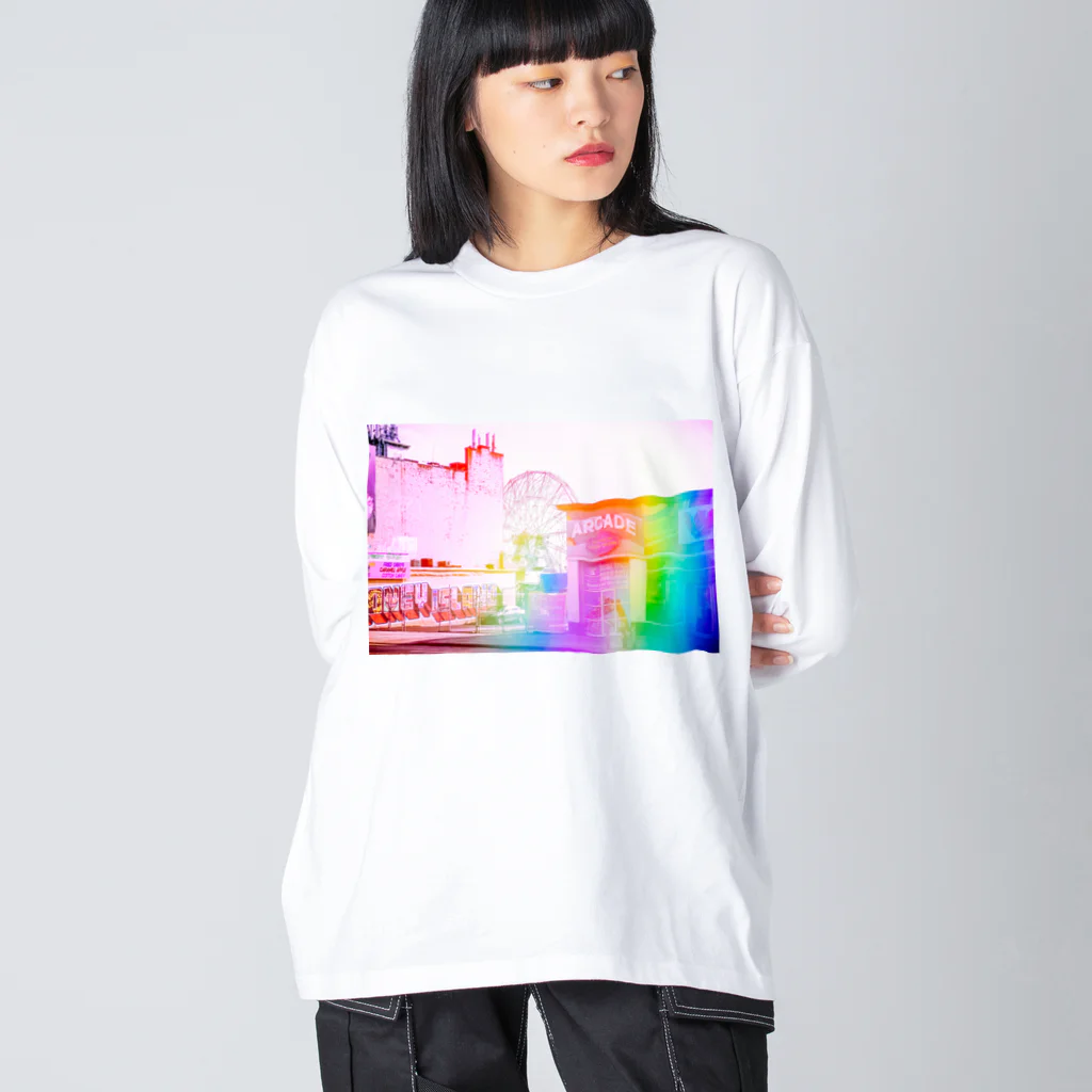 NEON LIGHT STARSのwonderland Big Long Sleeve T-Shirt