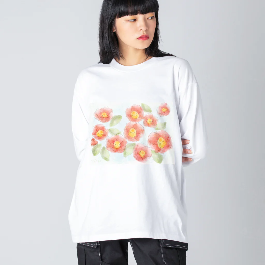 tokoの水面椿（ミナモツバキ） Big Long Sleeve T-Shirt