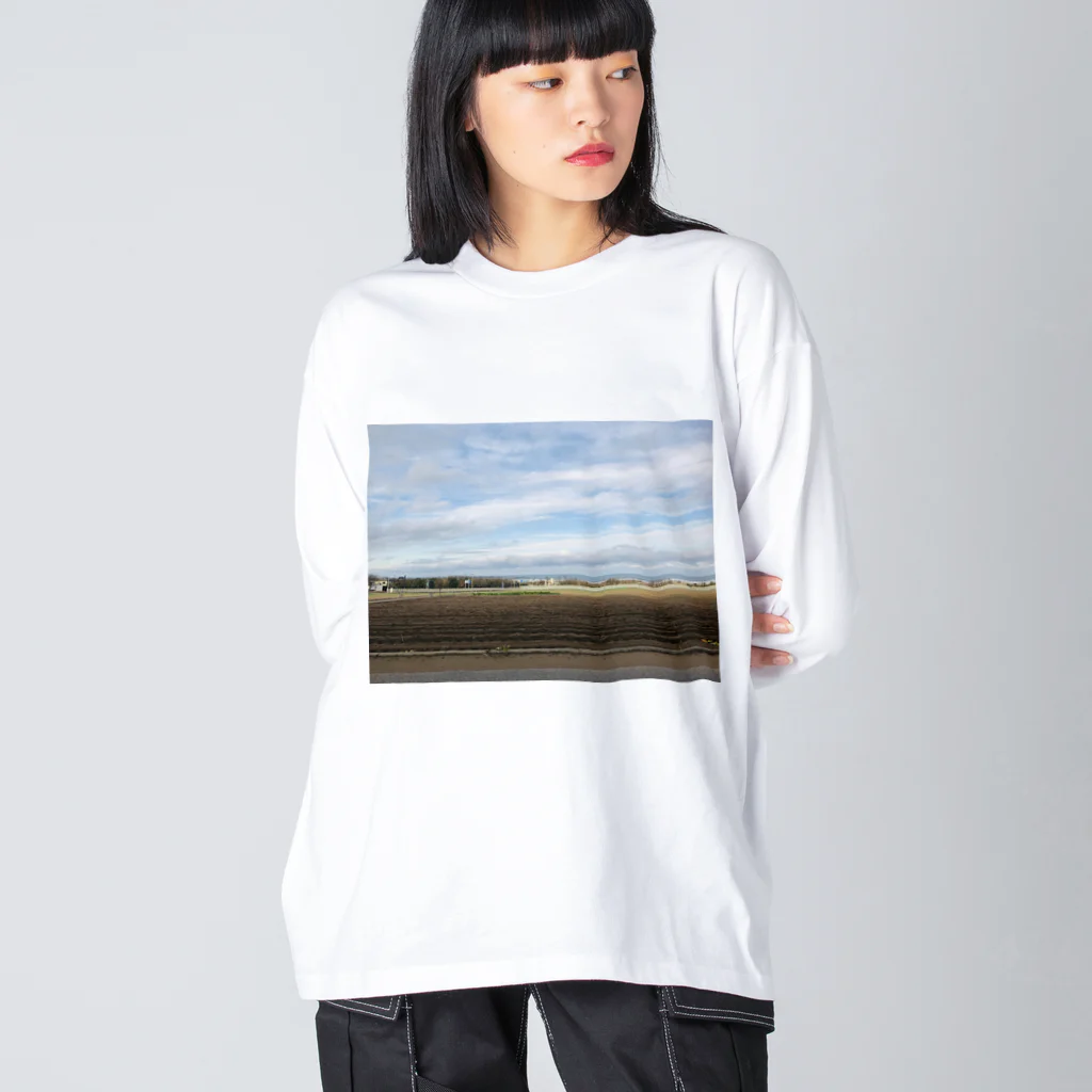 sun_awoke_garden_jpの薩摩芋の畑より日本海臨むべし ビッグシルエットロングスリーブTシャツ