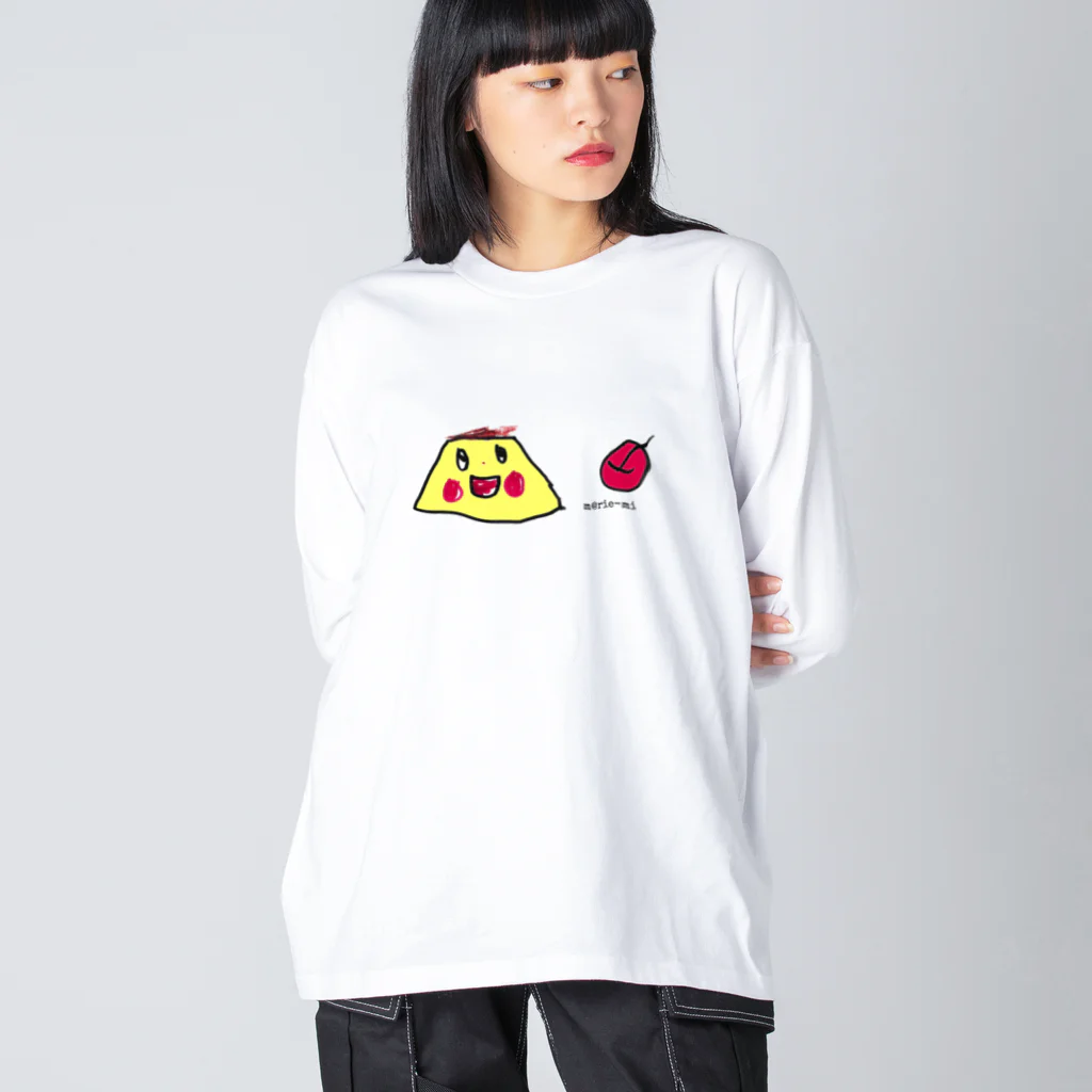 marie-miのぷりんちゃん Big Long Sleeve T-Shirt