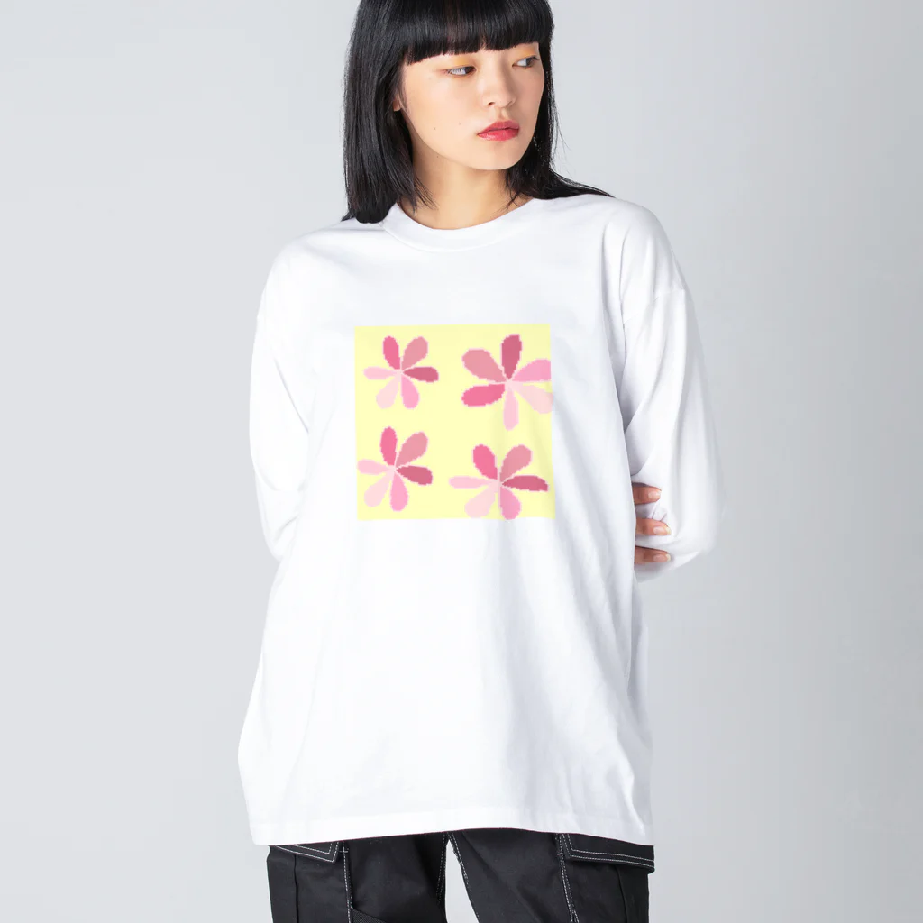 kanamaru14の春の足音🌸🐝🌸 ビッグシルエットロングスリーブTシャツ