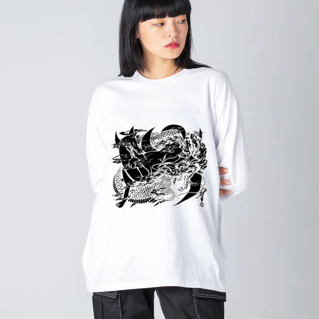 SumiReの九尾と龍　黒 Big Long Sleeve T-Shirt
