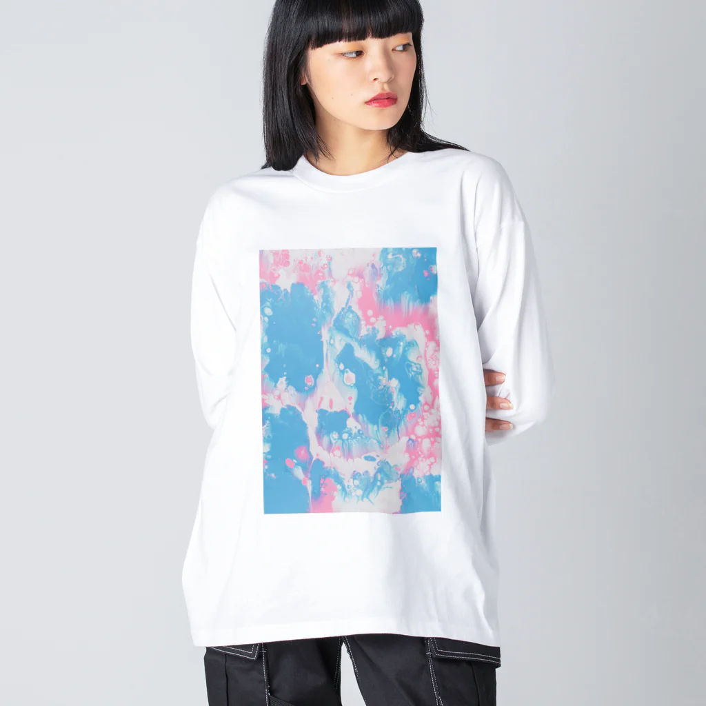 さくらもち🌸のマーブルB ビッグシルエットロングスリーブTシャツ