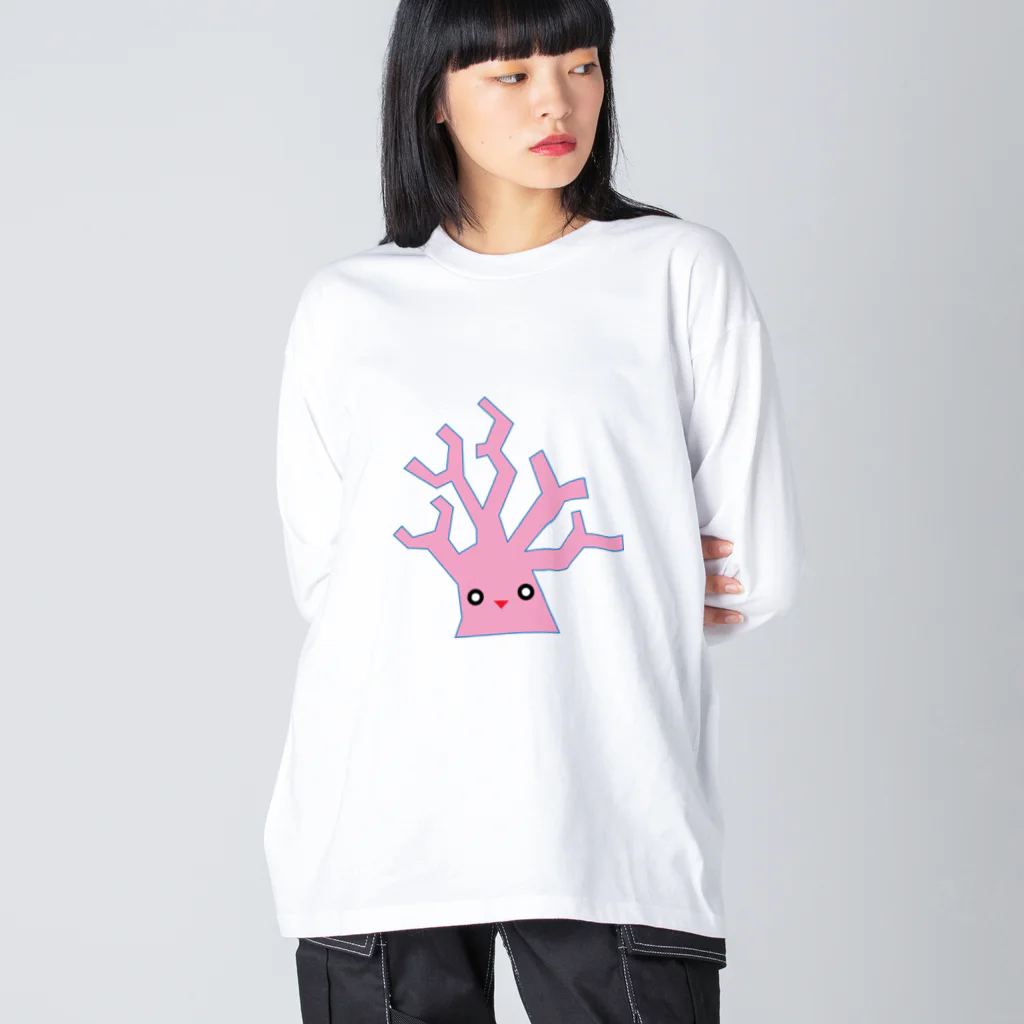 ゴロニャーのダサT屋さんのサンゴの日 対応グッズ サンゴくん Big Long Sleeve T-Shirt