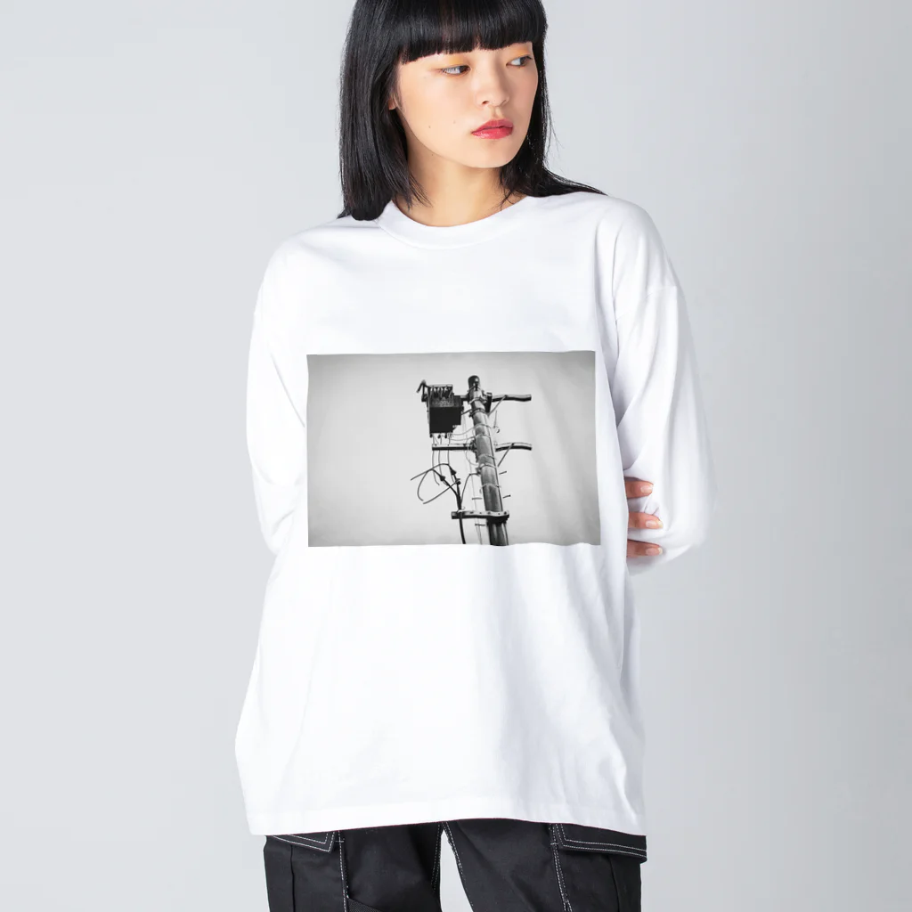 jifの電柱 Big Long Sleeve T-Shirt