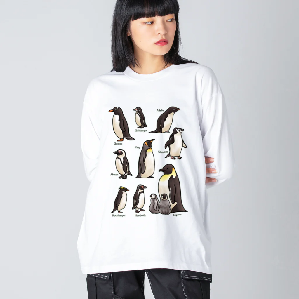 huroshikiのペンギンだらけ Big Long Sleeve T-Shirt