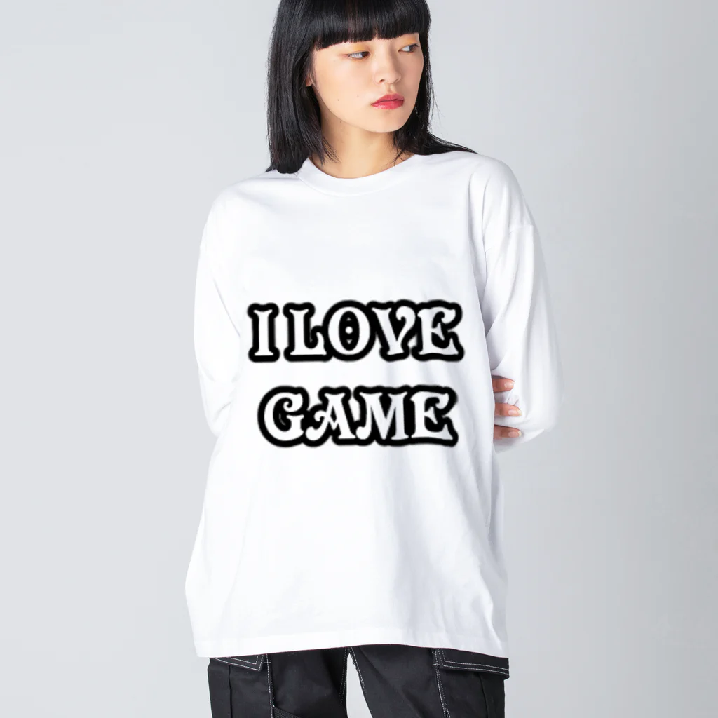 ぼっちのアトリエのゲーム好きです ビッグシルエットロングスリーブTシャツ